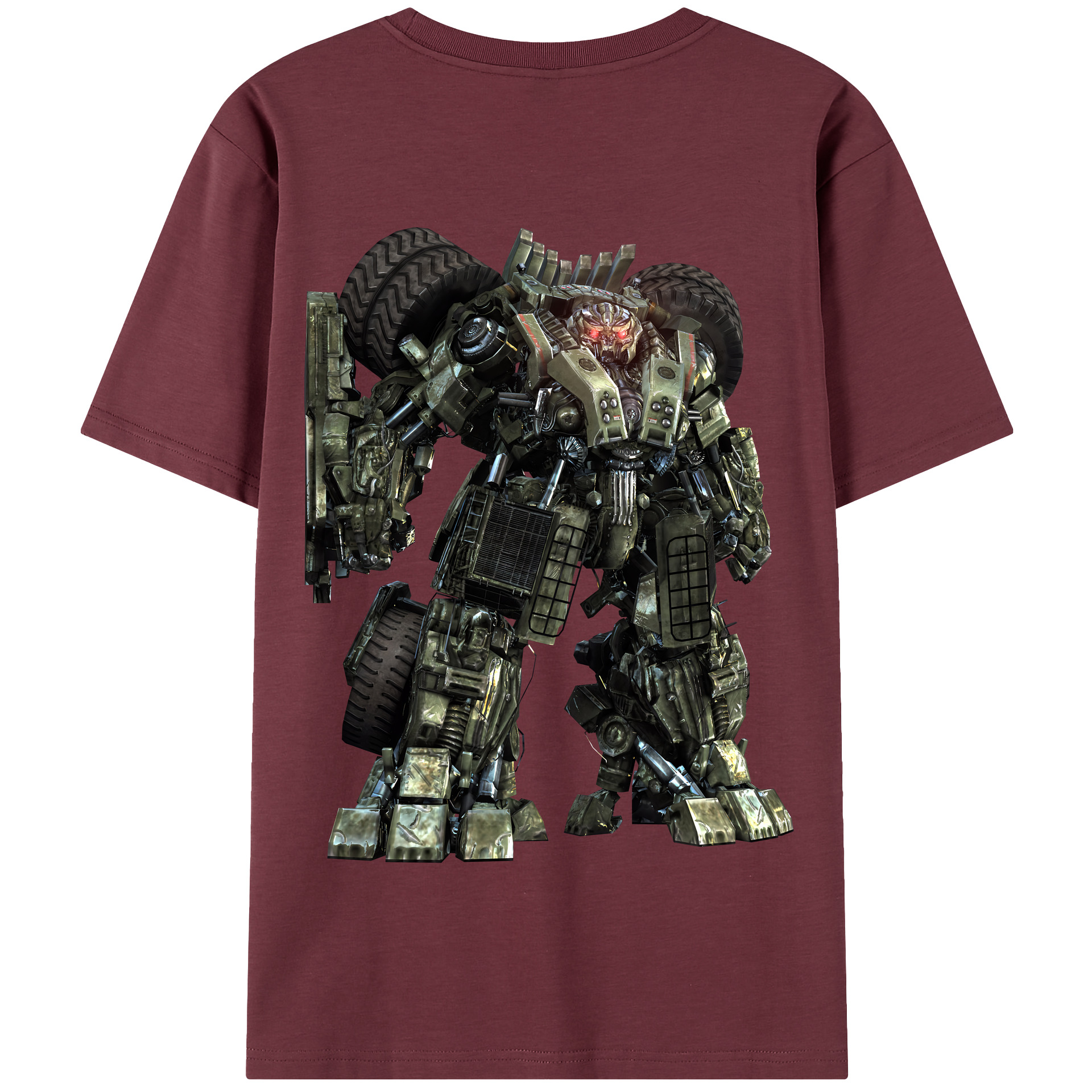 （画像用） Transformers トランスフォーマー 綿100％半袖Tシャツ（背面プリント）
